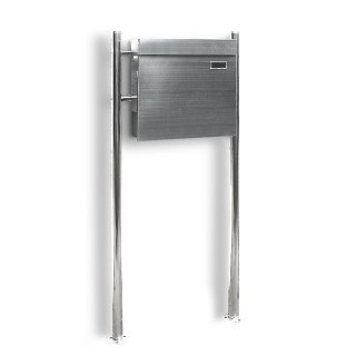 NOWOCZESNA SKRZYNKA POCZTOWA NA LISTY ZE STOJAKAMI STAL INOX