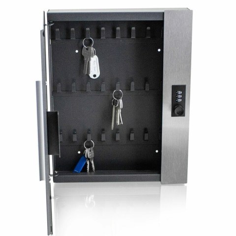 NOWOCZESNA SKRZYNKA SEJF SZAFKA GRAFITOWA NA KLUCZE