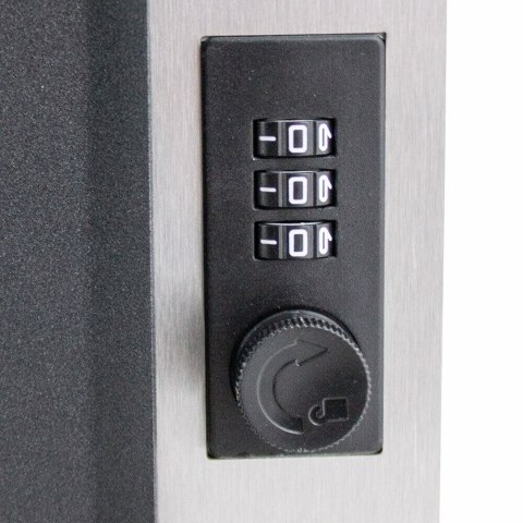 NOWOCZESNA SKRZYNKA SEJF SZAFKA GRAFITOWA NA KLUCZE