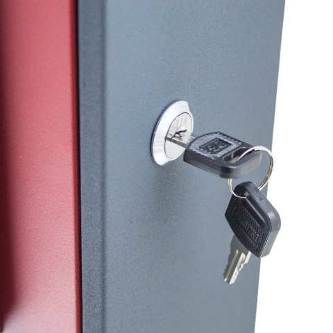 NOWOCZESNA SOLIDNA SKRZYNKA POCZTOWA NA LISTY CZERWONA NAŚCIENNA