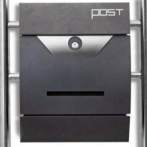 NOWOCZESNA WOLNOSTOJĄCA SKRZYNKA POCZTOWA NA LISTY PODWÓJNA STYLOWA