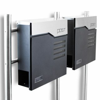 NOWOCZESNASKRZYNKA POCZTOWA NA LISTY WOLNOSTOJĄCA Z GAZETNIKIEM