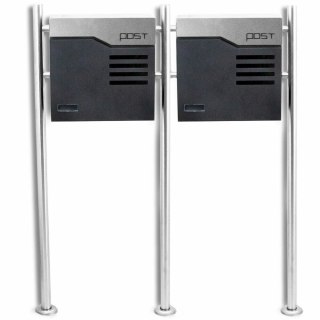 NOWOCZESNASKRZYNKA POCZTOWA NA LISTY WOLNOSTOJĄCA Z GAZETNIKIEM