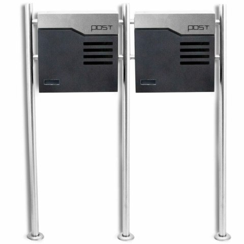 NOWOCZESNASKRZYNKA POCZTOWA NA LISTY WOLNOSTOJĄCA Z GAZETNIKIEM