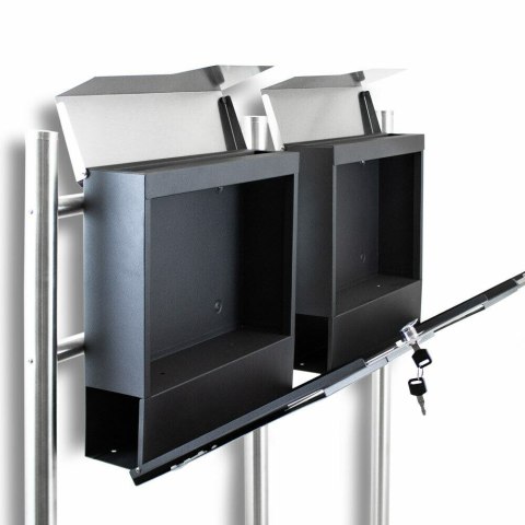 NOWOCZESNASKRZYNKA POCZTOWA NA LISTY WOLNOSTOJĄCA Z GAZETNIKIEM