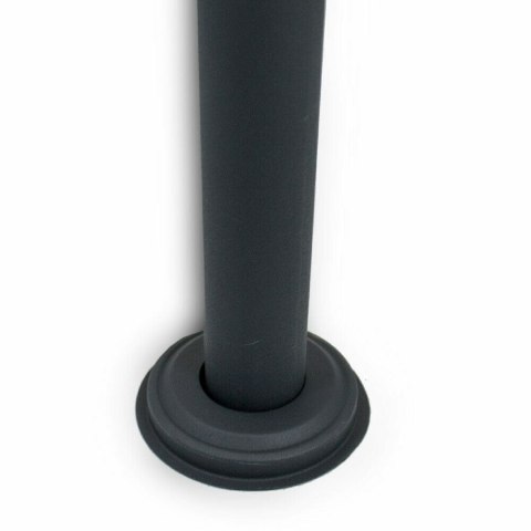 Nowoczesna skrzynka pocztowa na stojaku ciemnoszary / czerwony