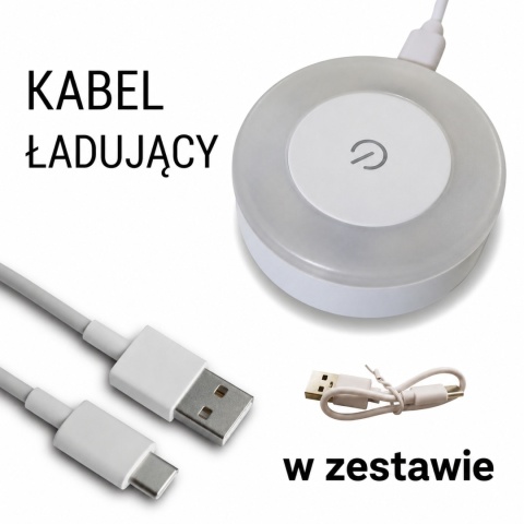 Zestaw 5x Lampka Nocna LED Dotykowa USB – 3 Barwy Światła, Samoprzylepna
