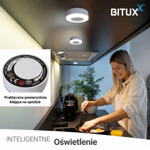 Zestaw 5x Lampka Nocna LED Dotykowa USB – 3 Barwy Światła, Samoprzylepna