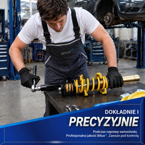 Bituxx mechaniczny ściągacz sprężyn McPherson 1,5 T – profesjonalny kompresor zawieszenia w walizce