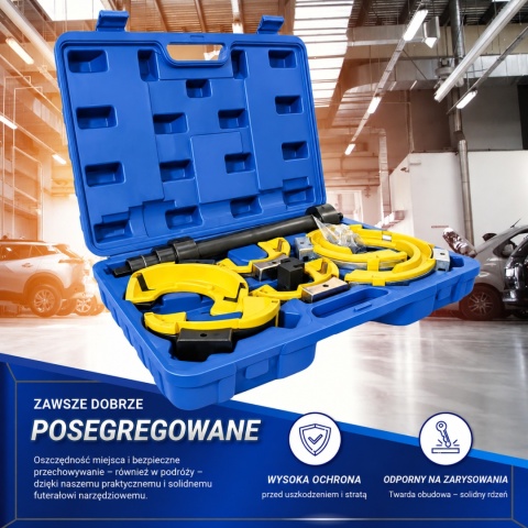 Bituxx mechaniczny ściągacz sprężyn McPherson 1,5 T – profesjonalny kompresor zawieszenia w walizce