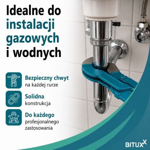 KLUCZ NASTAWNY DO RUR TYP S 1 HYDRAULICZNY CZERWONY SZWED BITUXX