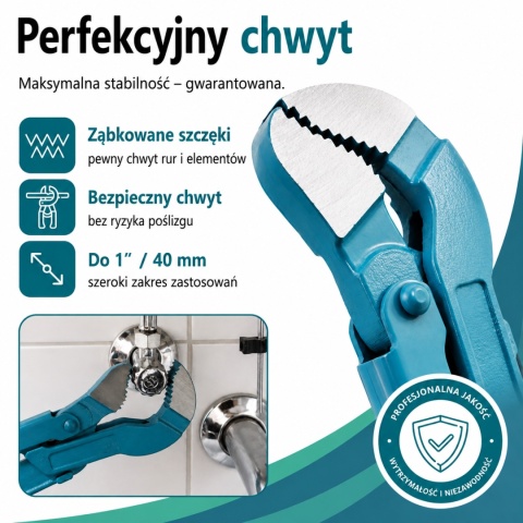 KLUCZ NASTAWNY DO RUR TYP S 1 HYDRAULICZNY CZERWONY SZWED BITUXX