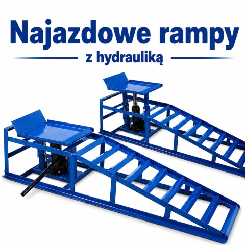 RAMPY Z PODNOŚNIKIEM HYDRAULICZNYM 2 SZT UDŹWIG DO 4 TON BITUXX